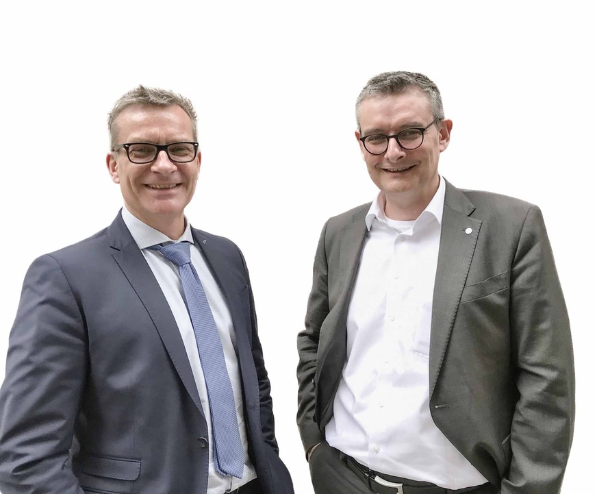 Wicona CEOs Werner Jager (l.) and Ralf Seufert