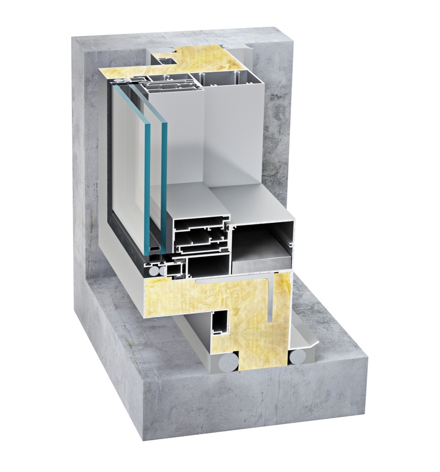 Profile of the aluminum system MB-SE98 SG.