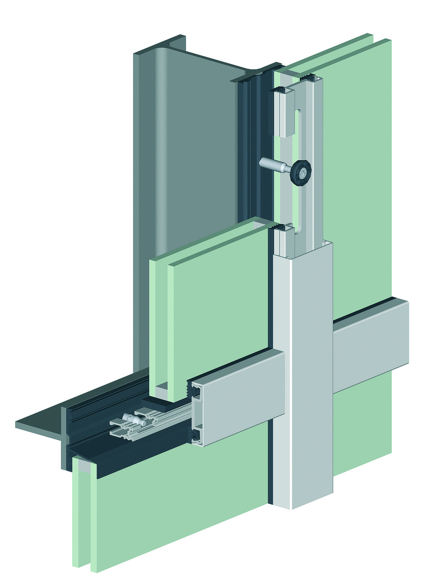 The Jansen VISS Basic is a mullion-transom construction based on a system of dry/pressure glazing.