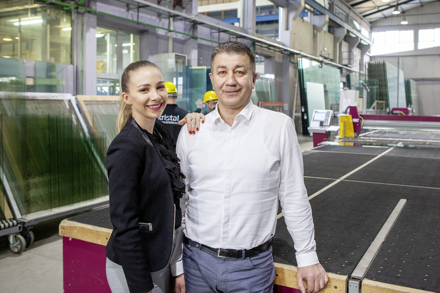 Nikola Franjić, Managing Director of Kristal Glass, and Matea Franjić, who is gradually taking on more and more responsibilities within the company.