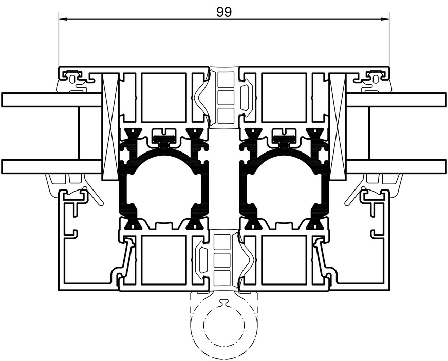 Narrow face width and stability thanks to BionicTurtle: In the Ecoline and Highline versions, the multifunctional insulating web is used to hold the locking mechanism and fittings.