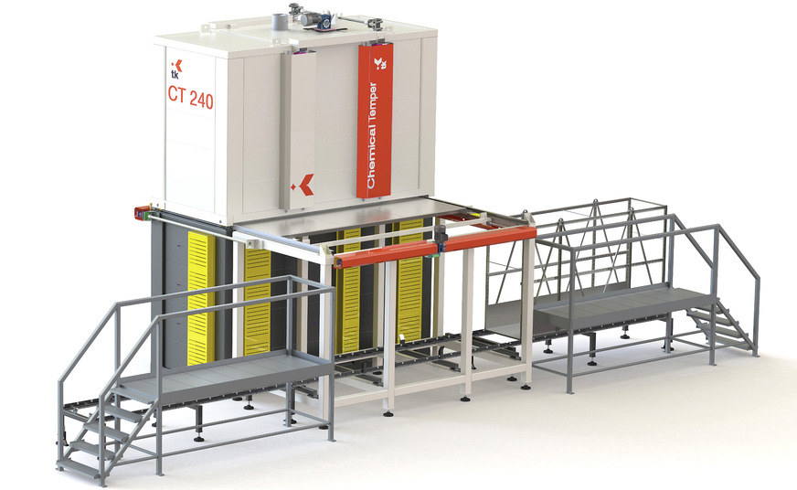 The CT 240 oven from Tk for chemical toughening.