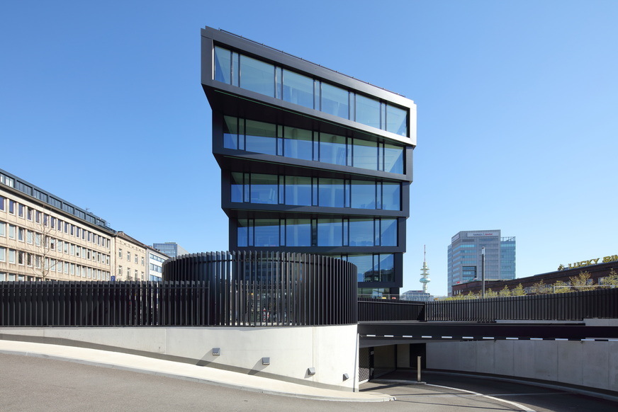 The new building is centrally located near Duisburg's main station.
