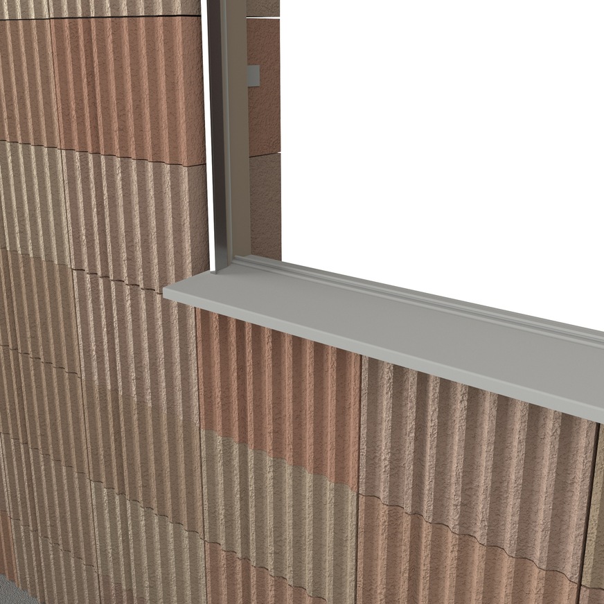 The analogy in window construction: First, the precise installation of the preliminary frames takes place.