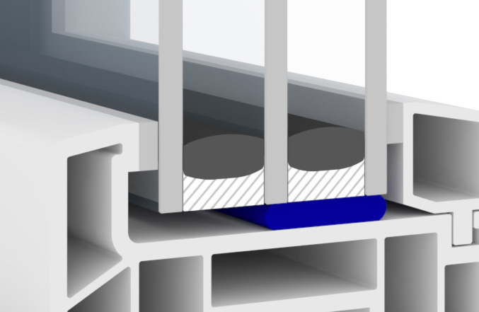 Compatibility with all contact materials in and around the window is indispensable for the long-lasting durability of the bond, even with polyurethane. Ködiglaze P has been successfully used in window bonding for years.