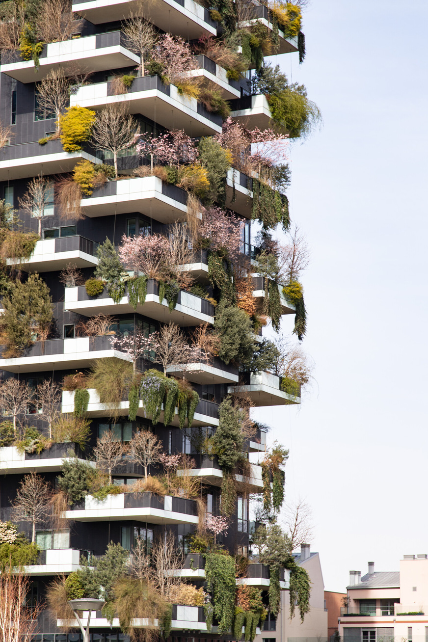 Bosco Vertikale still is one of the most impressive examples of facade greening.