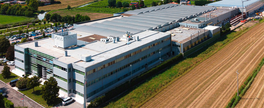 The Forel production at the Italian company headquarters in Roncade.