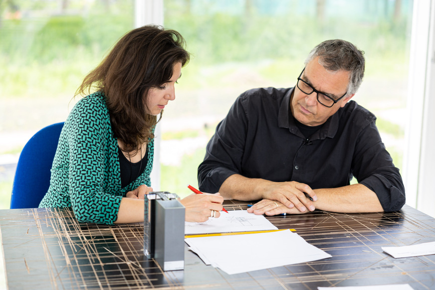 Professor Ulrich Knaack (left) is one of the two course instructors.