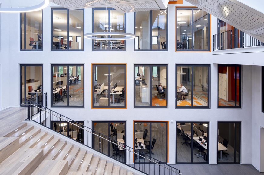 Vetrotech fire-resistant glazing is installed in the Med 360° headquarters in Leverkusen-Manfort and ensures safety.