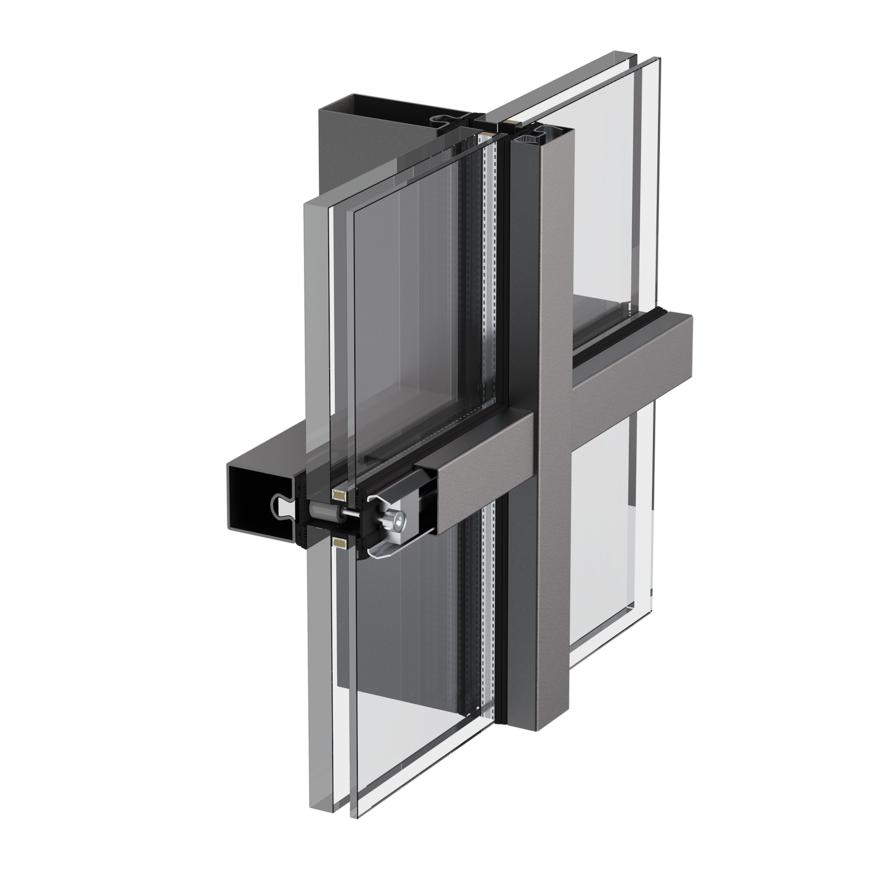The forster thermfix vario mullion-transom system with RC4 burglar resistance.