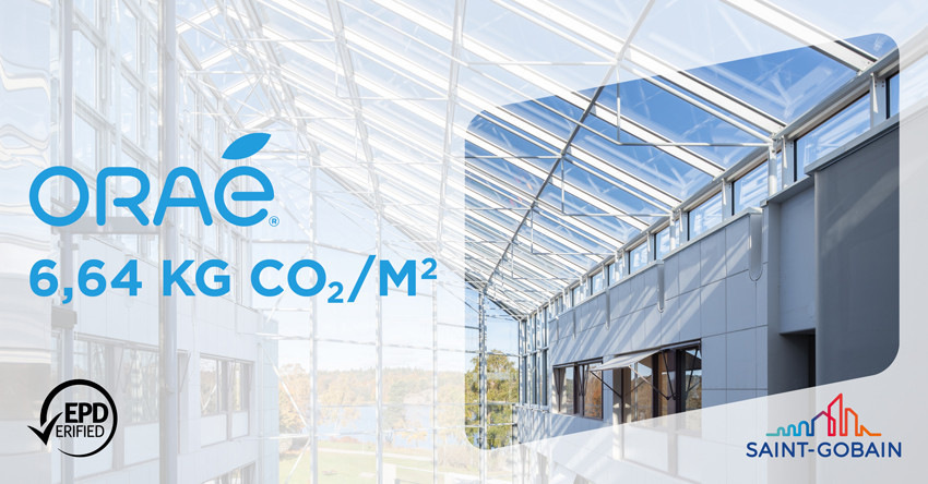 With Oraé, Saint-Gobain was the first manufacturer to launch a CO2-reduced glass onto the market.