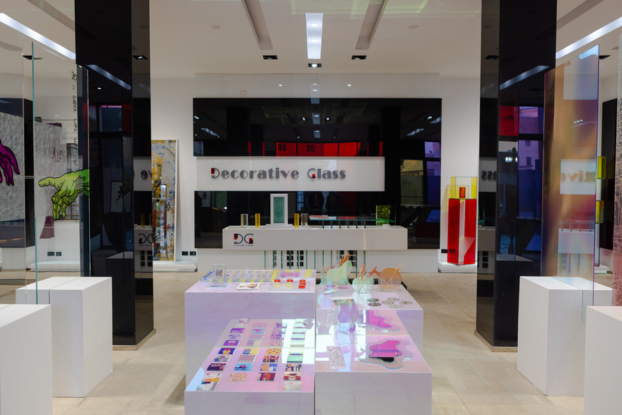 The Decorative Glass showroom.