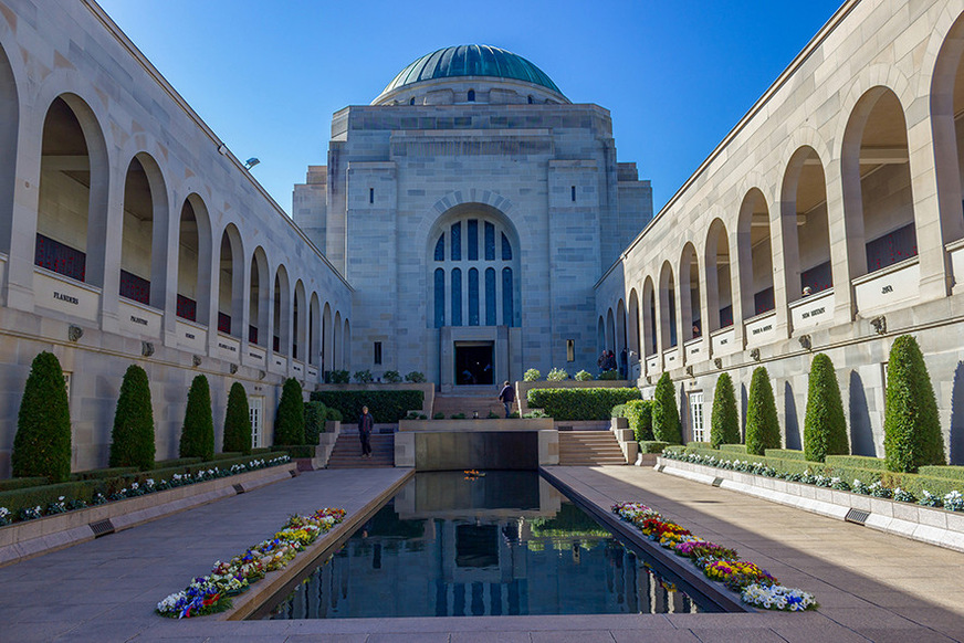 CANBERRA, AUSTRALIA, - 2015, Mai 15: The Australian War Memorial view.