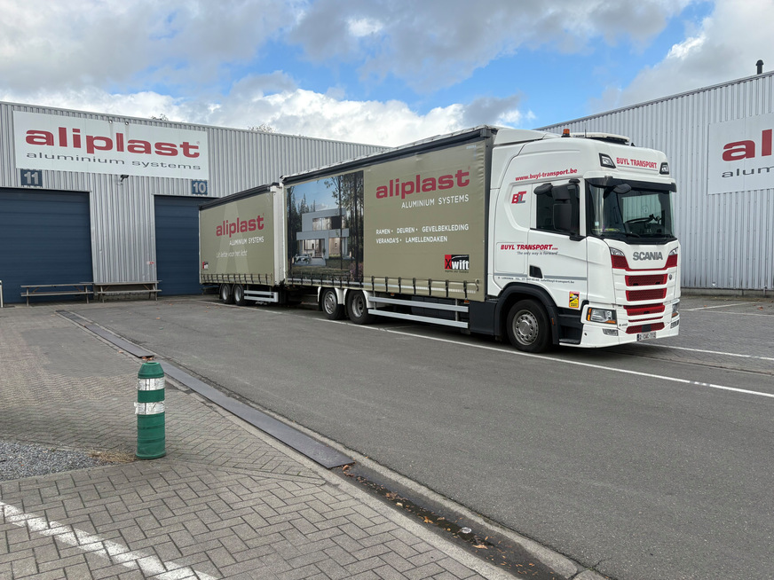 A new fully electric lorry is now also part of the Aliplast fleet.