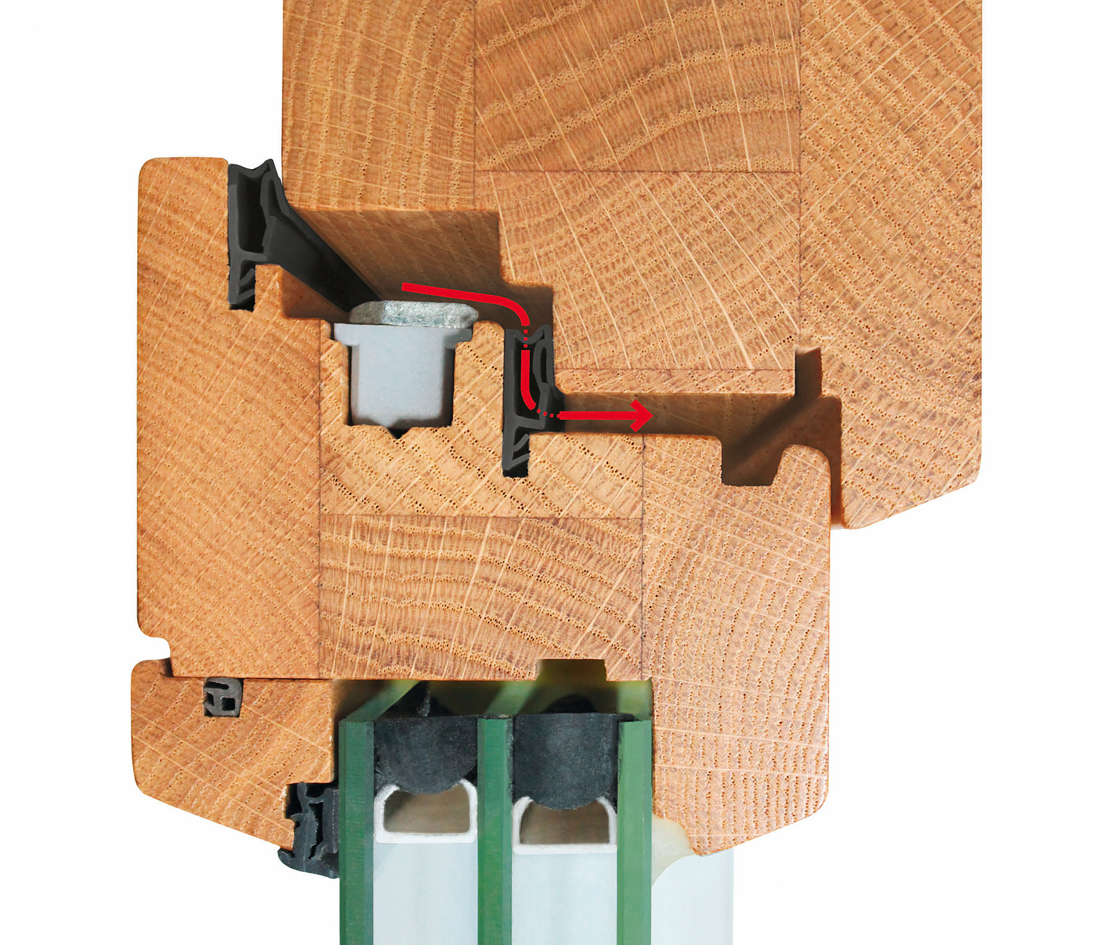 Window components This seal prevents mould growth inside the window rebate