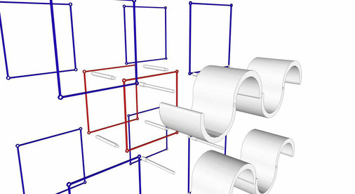 In the heat of summer the slightest breath of wind spins the rotors, which thereby create shade without blocking the view out of the window. 