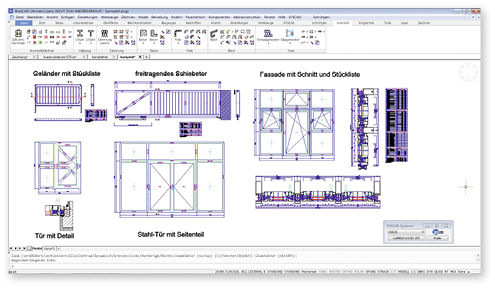 Thanks to metalwork application Syscad, functions for film, insulation and sheet metal are now available in BricsCAD. - © Sysca
