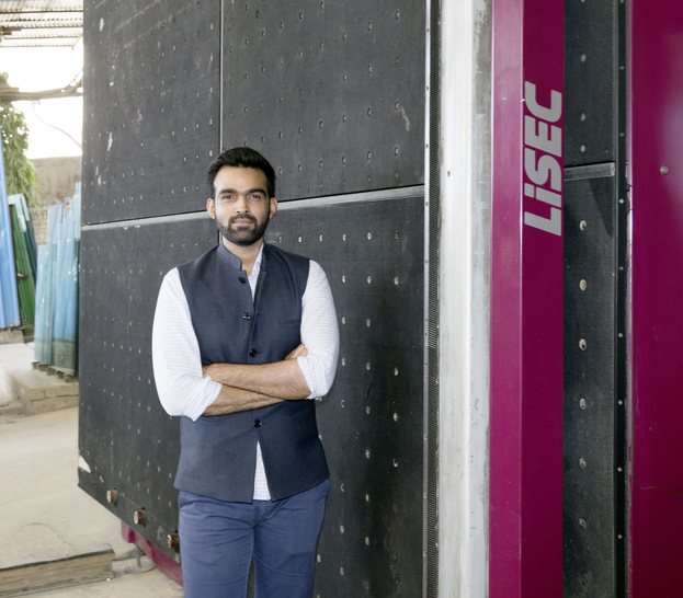 Mohammad Mohib Kamil is running today the family business of the indian glass processor Kenat. - © Lisec
