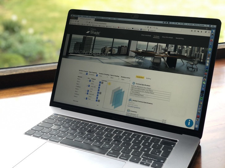 The second edition of SimShade comes with its own website, where users can generate reports that provide an extensive overview of technical data, economics and environmental specifications.