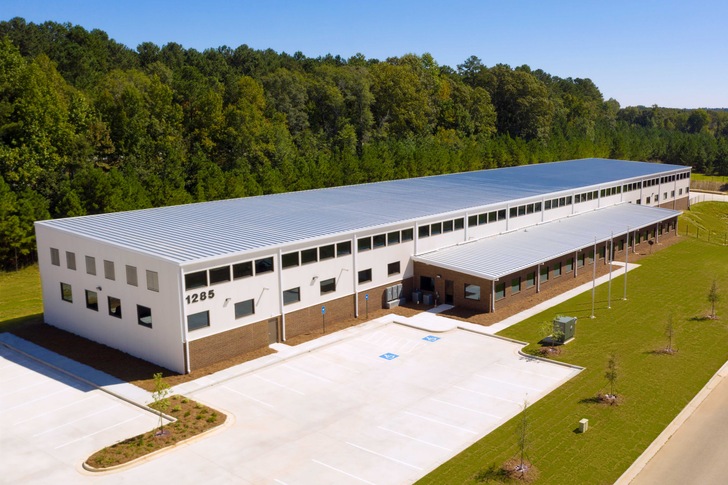 View from above of the new location of Hegla Corp. in Stockbridge, Georgia, USA.