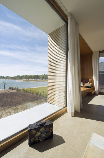 Large windows not only provide amazing views of the surrounding landscape…