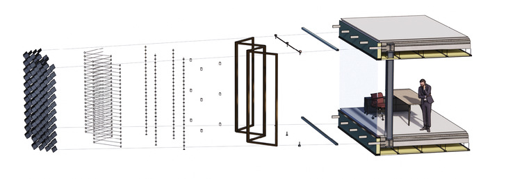 Easy to assemble or disassemble. - © M. Bilow / TU Delft
