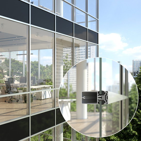Schüco facades with vacuum insulating glass technology from AGC