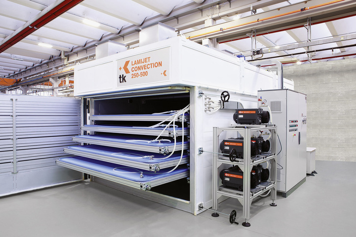 Lamijet laminating line from Tk. - © Satinal
