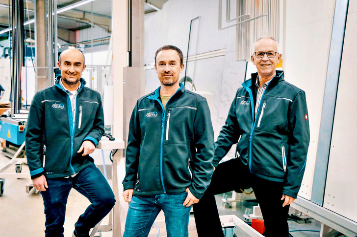 Strong family team: Sons Thomas (l.) and Andreas jr. with father Andreas Herzog Sr.