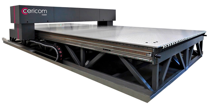 The laser systems from Cericom as a horizontal machine.