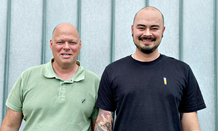 Cornelius Trimborn and his son Niklas