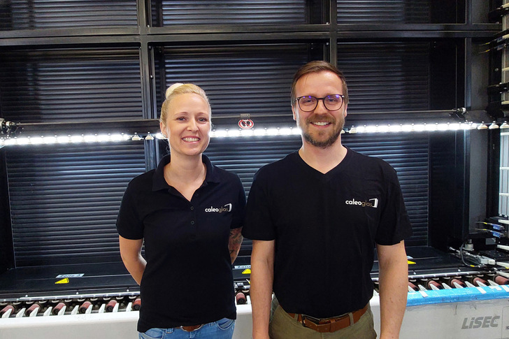 Christin Pannier, site manager, and Tino Graurock, operations manager at caleoglas in Rostock. - © caleoglas
