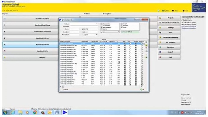 The new sound database of Sommer Informatik, that can be used as a constantly growing product database for specific calculations.