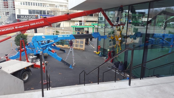Automated installation of facade and glass elements could speed up the installation and reduce construction times.
