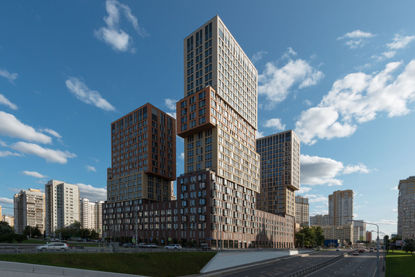 The residential towers are positioned to afford splendid views from each of the apartments.