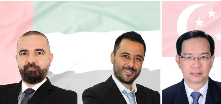 These specialists support now Hegla in the world wide sales, here in Asia/Pacific and in Middle Easr (from left): Marcel Dagher, Huda Al Hashmi (beide in Dubai) sowie in Singapur Mak Kwan Hoong.