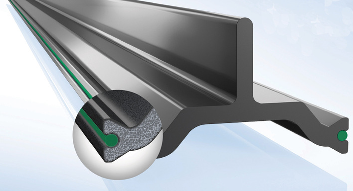 With insulbar RE-LI, Ensinger optimises the insulating bar in two ways: it is made of 100% pure recycled polyamide, which is foamed in a special manufacturing process and thus significantly improves the lambda value.