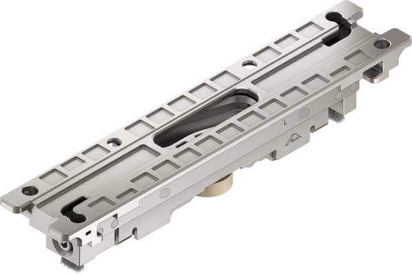 Patio Inowa's new runner with stable, smooth-running rollers: The integrated linear ball bearing allows the sash to be moved transversely with less effort on the handle.