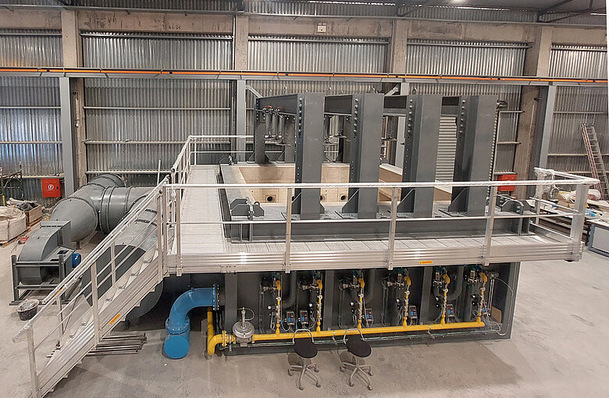 The FireUP testing centre has a horizontal testing furnace…