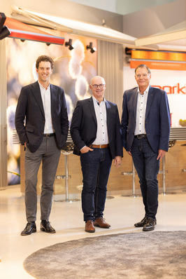 Change in management at markilux: Ivo Scherkamp, Michael Gerling, Klaus Wuchner (from left to right).