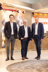 Change in management at markilux: Ivo Scherkamp, Michael Gerling, Klaus Wuchner (from left to right).